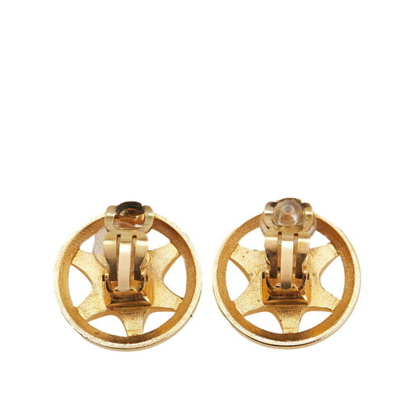 CHANEL Vintage Logo Earrings - Picture 2 of 4